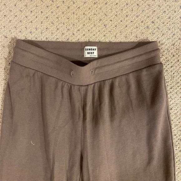 Aritzia Sunday Best waffle flare pants - Picture 2 of 2